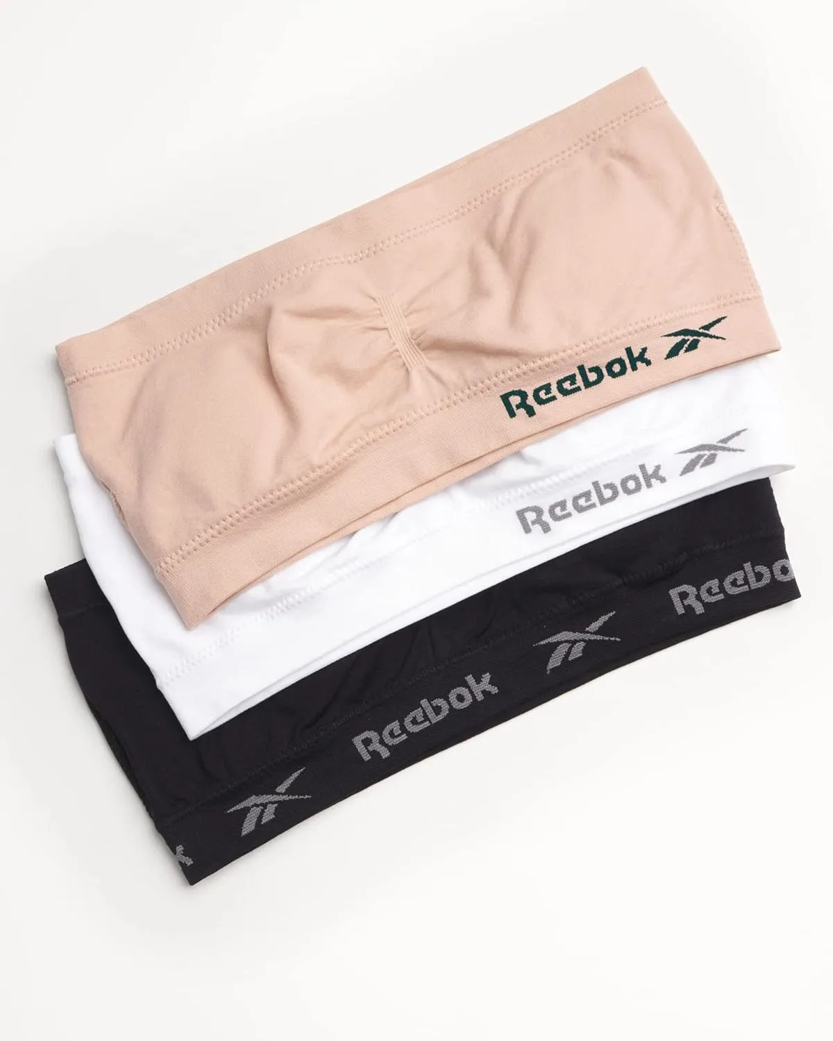 Reebok Girls' Training Bras - 3 Pack/6 Pack Soft Seamless Strapless Tube Bandeau Bra with Removable Pads (Sizes: S-XL)