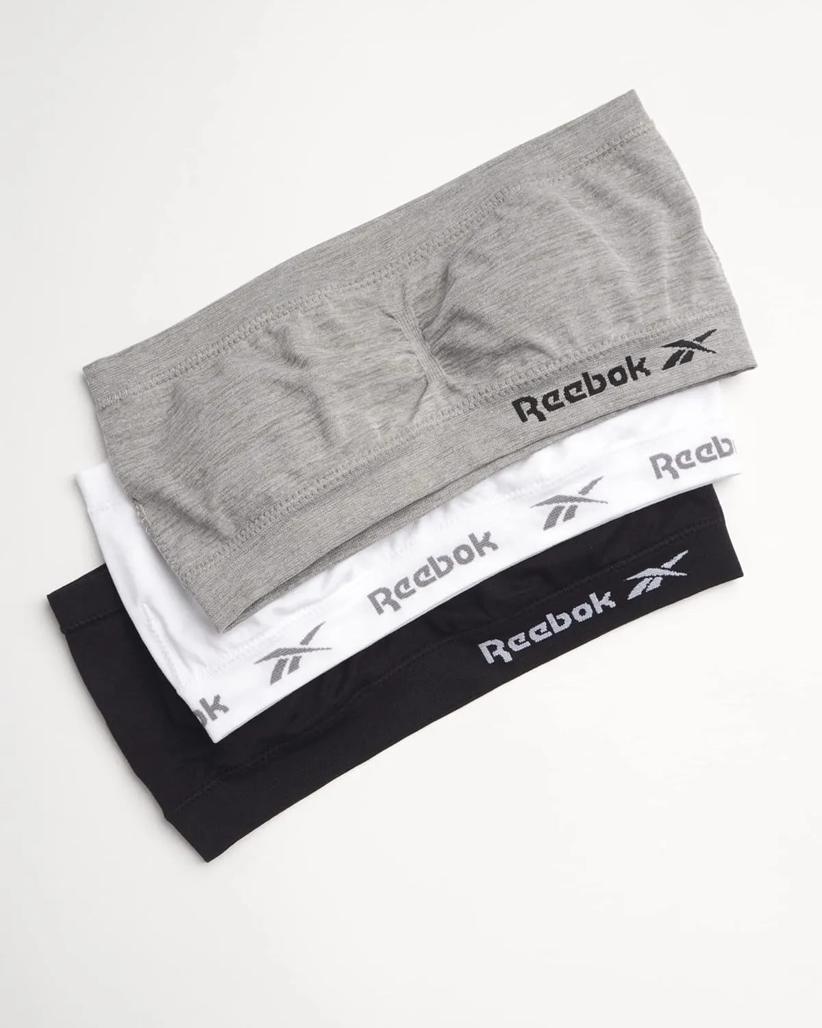 Reebok Girls' Training Bras - 3 Pack/6 Pack Soft Seamless Strapless Tube Bandeau Bra with Removable Pads (Sizes: S-XL)