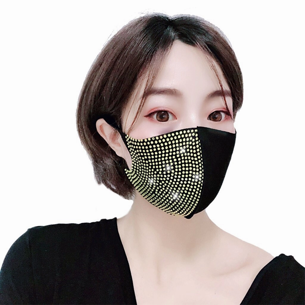 Reusable Fashion Party Bling Protective Facemask