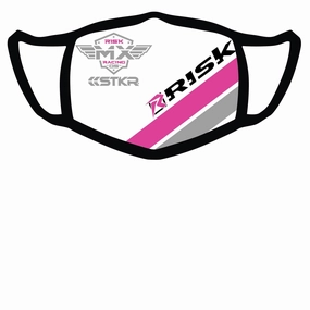 Reusable/Washable Cotton Face Mask - Risk Team Pink