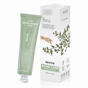 Revive Acne Facemask & Scrub | Reduction, Acne Scar, Sebum Control, Helps Control Skin Oiliness & Dark Spots & Pimples | Manjistha, Aloe Vera, Salicylic acid 2% (30  Uses)