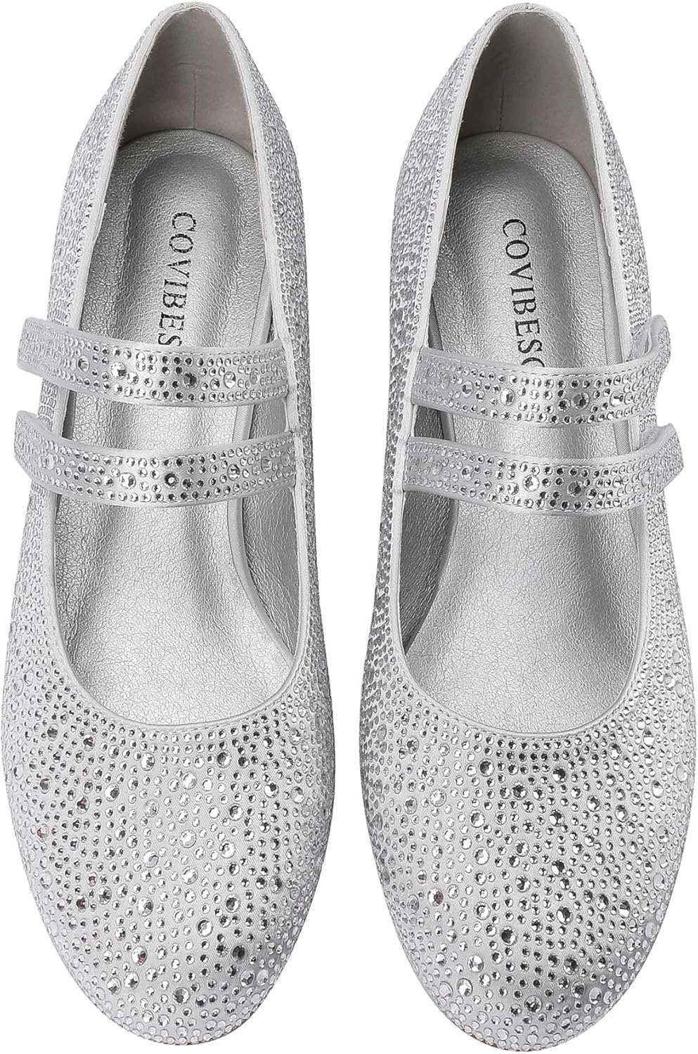 Rhinestone Shoes for Women Sparkling Gold Silver Glitter Chunky Heel Mary Jane Pumps for Women Comfortable Dress Shoes-Parties,Weddings,and Daily Wear