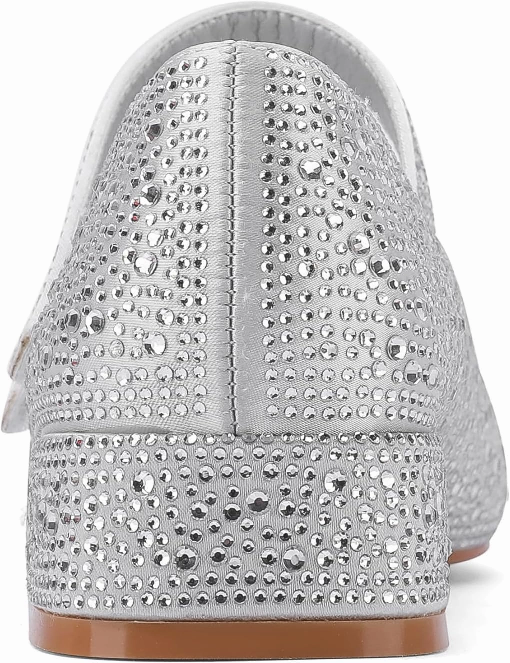 Rhinestone Shoes for Women Sparkling Gold Silver Glitter Chunky Heel Mary Jane Pumps for Women Comfortable Dress Shoes-Parties,Weddings,and Daily Wear