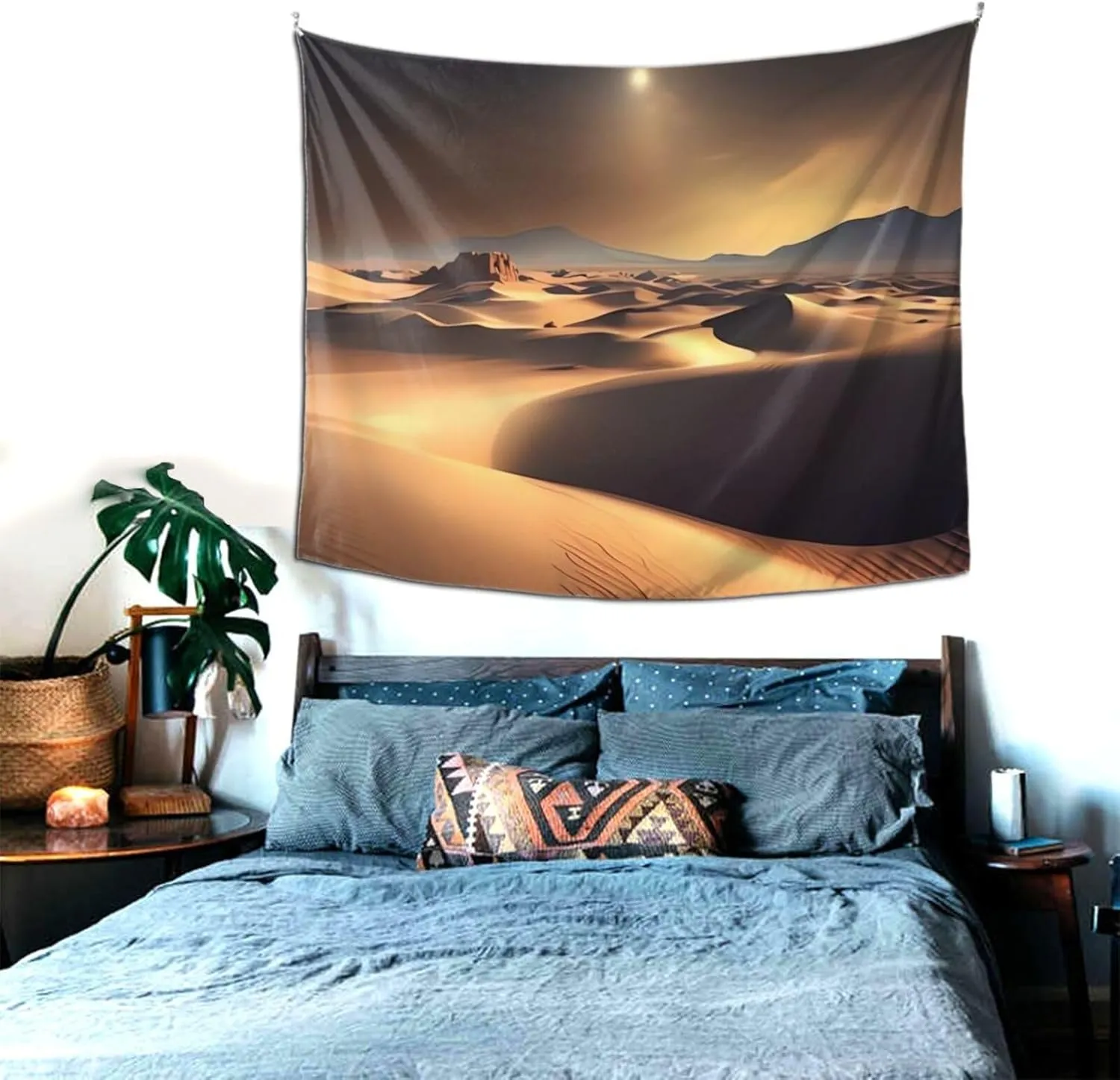 RLDOBOFE Tapestry Wall Tapestry for Living Room Sahara Desert Wall Hanging Soft Tapestries Wall Decoration for Bedroom Fashion Decor Tapestries Aesthetic Decor Tapestry (60 x 51 in)