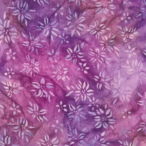Robert Kaufman Artisan Batik Lily Bella Lilies, Fabric by The Yard (Violet)
