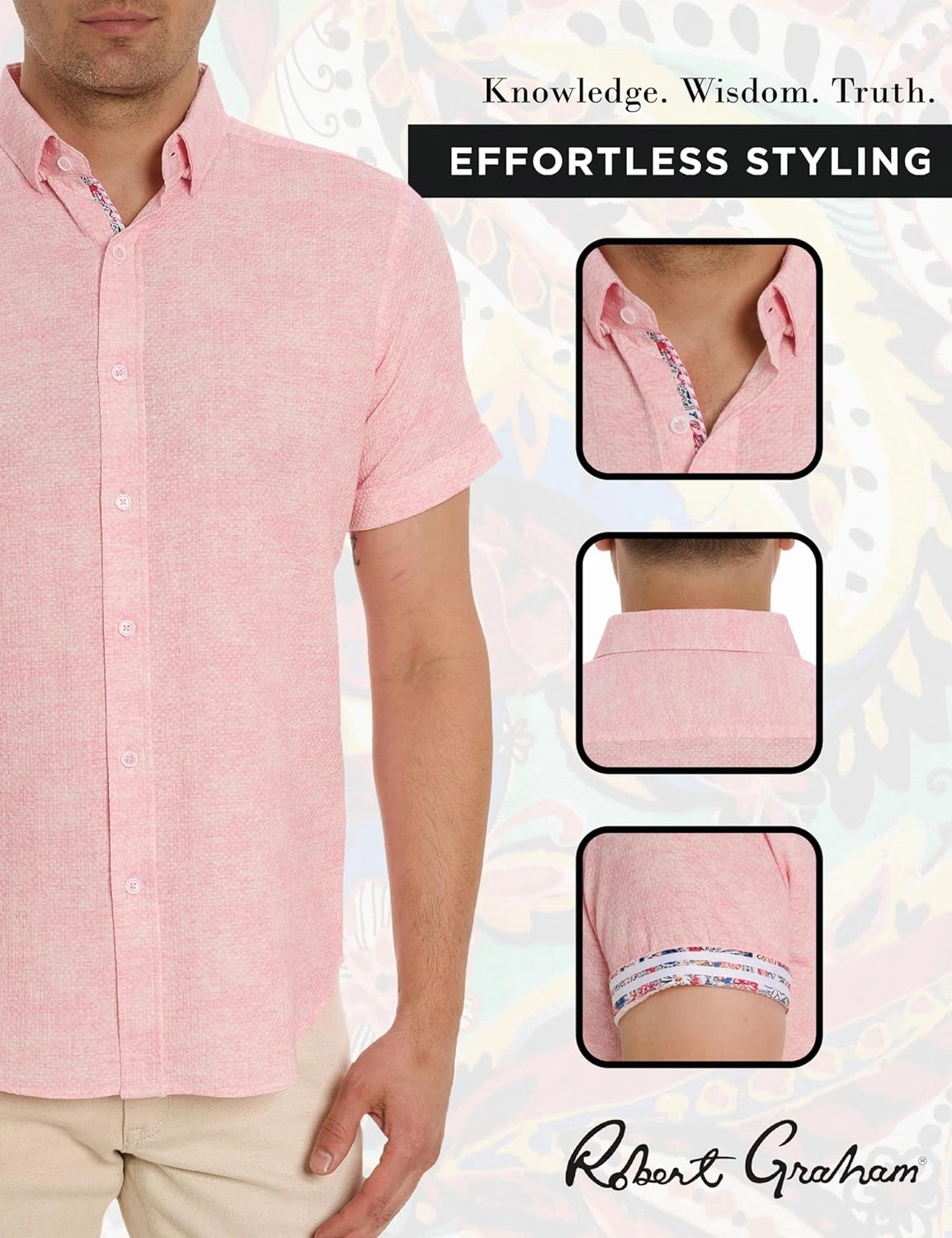Robert Graham Men's Reid Short-Sleeve Button-Down Shirt
