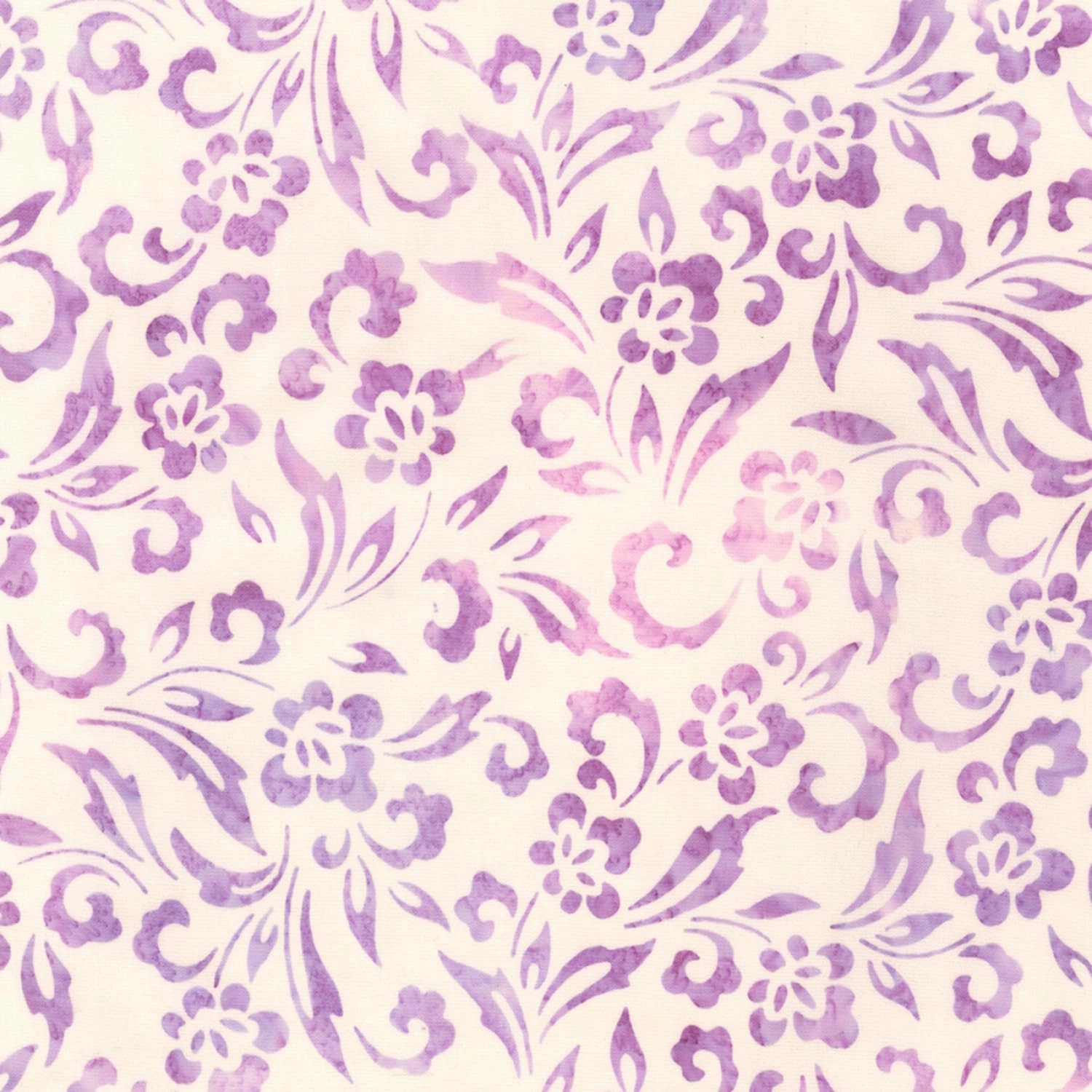 Robert Kaufman Artisan Batik Lily Bella Leaves, Fabric by The Yard (Lavender)