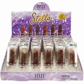 Romantic Beauty Stella Glitter Lipstick - Wholesale Display 36 Units (L8248FS)