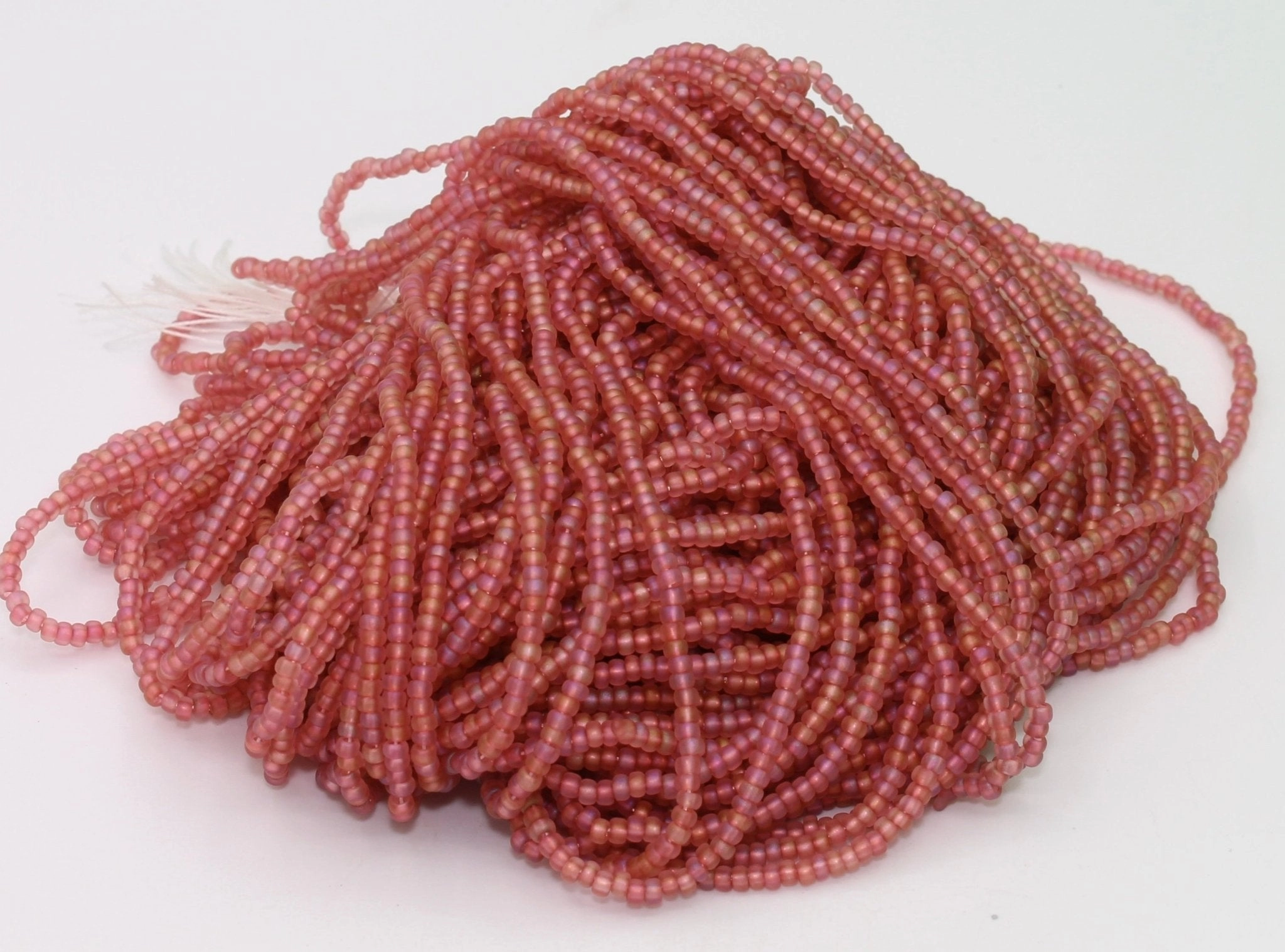 Rose Matte Rainbow Seed Beads - 10 - 1175