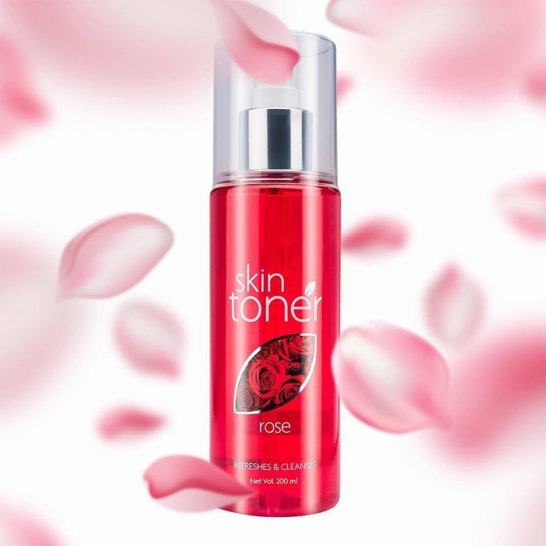 Rose Skin Toner for Refreshing Youthful Skin, Tightens Pores, Healthy Glow | Face Mist & Toner for Normal to Dry Skin | Paraben, Alcohol and Chemical Free- 200ml