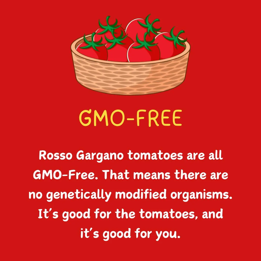 Rosso Gargano Cherry Tomatoes from Puglia - Freshly Packed - Authentic Italian Quality, GMO-Free, No Artificial Preservatives or Additives - 14.1oz (400g) - Pack of 6