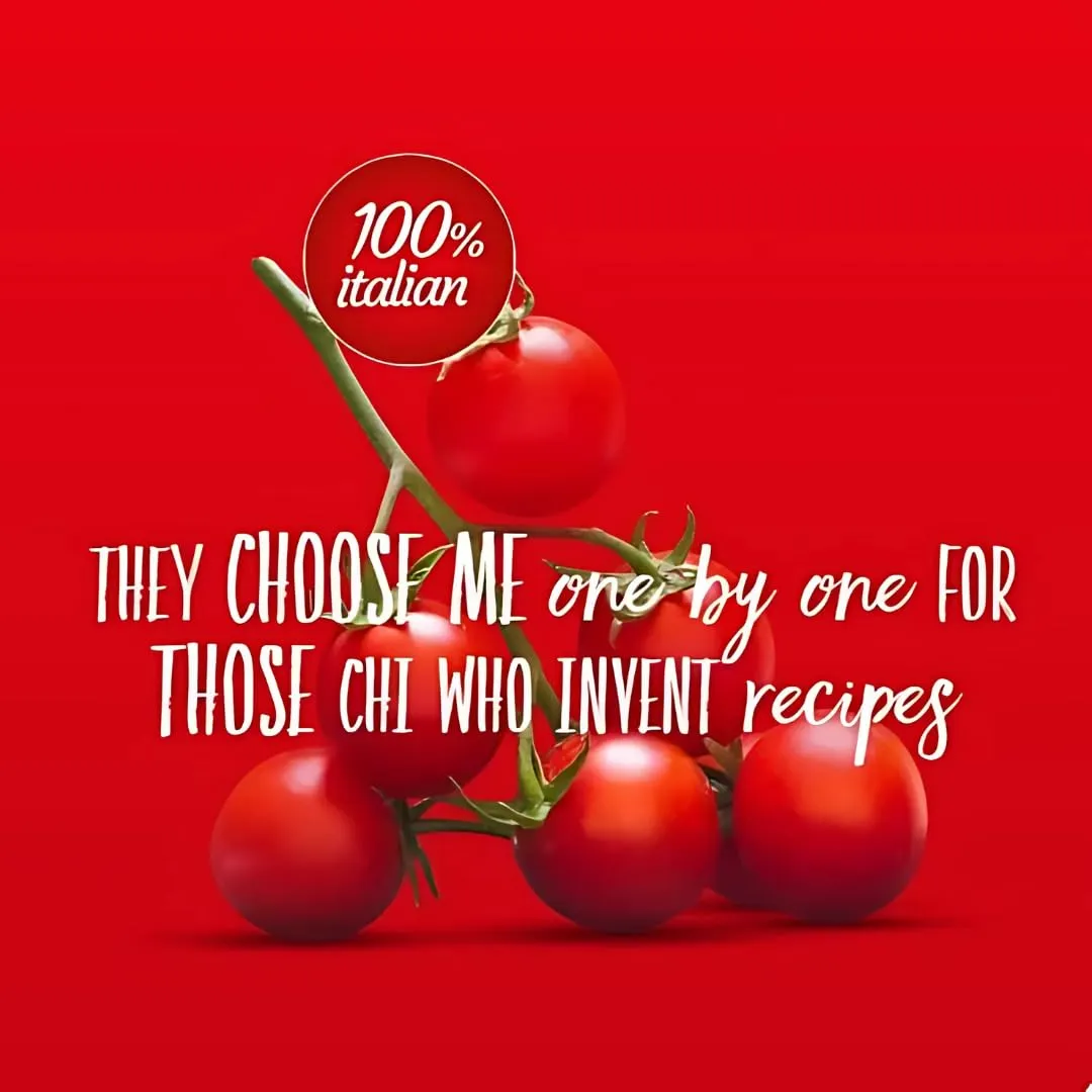 Rosso Gargano Cherry Tomatoes from Puglia - Freshly Packed - Authentic Italian Quality, GMO-Free, No Artificial Preservatives or Additives - 14.1oz (400g) - Pack of 6