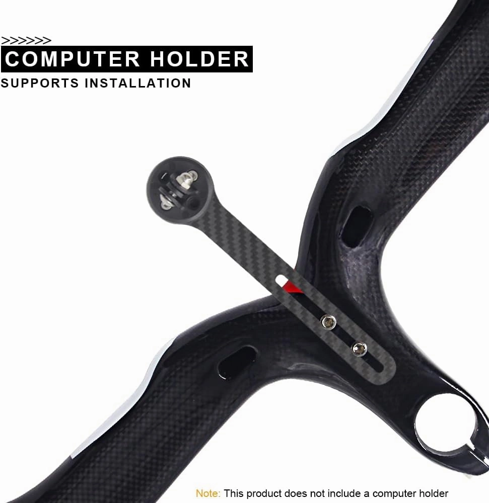 RXL SL Road Bike Carbon Integrated Handlebar Black 3K Glossy Bicycle Handle bar and Stem Ultra-Light Handlebars Bicycle Handlebar 400/420/440mmX90/100/110/120mm