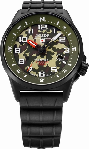 S715M-16 Combat Solar Army, Men's Watch, Black, green, Bracelet Type