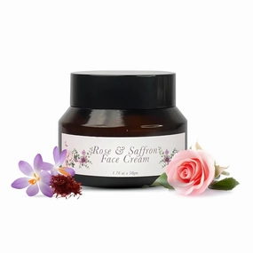 Saffron & Rose Face Cream | Anti-Aging Moisturizing Cream for Women | Non-Greasy & Lightweight | Glowing Skin & Tan Removal | Natural Ingredients | 50g (Buy 2 Quantity Get 1 Quantity Free)