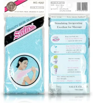 Salux Bath Towel Blue Peach Green 3 Count Pack