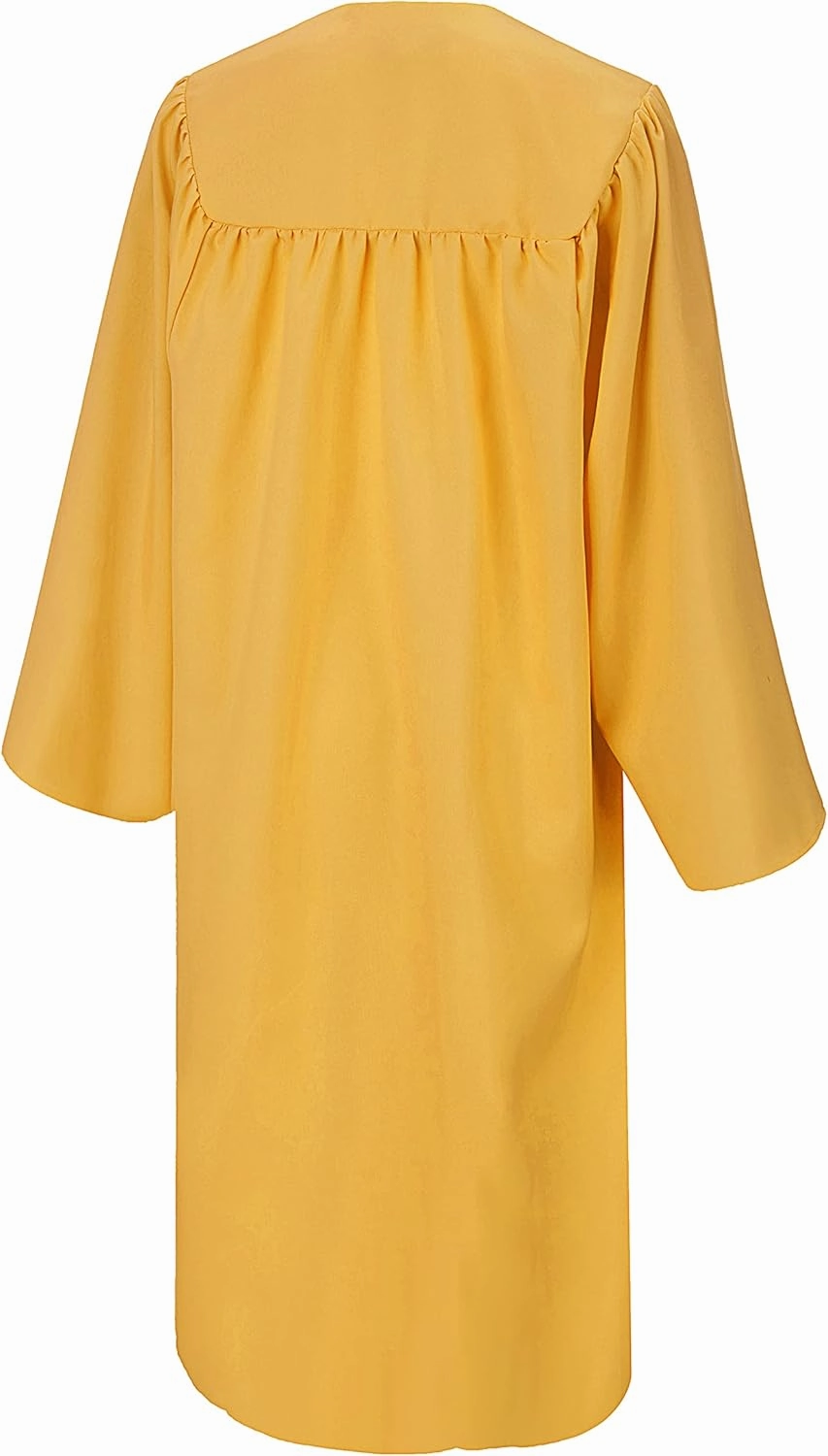 SAMDEEMI Unisex Adult Matte Graduation Gown Only, for High School, Bachelor, Choir Robes, Pulpit Robe, Pastor and Halloween