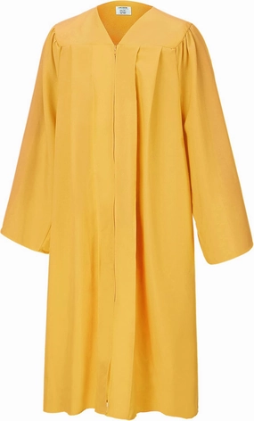 SAMDEEMI Unisex Adult Matte Graduation Gown Only, for High School, Bachelor, Choir Robes, Pulpit Robe, Pastor and Halloween