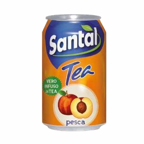 SANTAL TEA PEACH CANS GB 330 ML (24 IN A BOX)