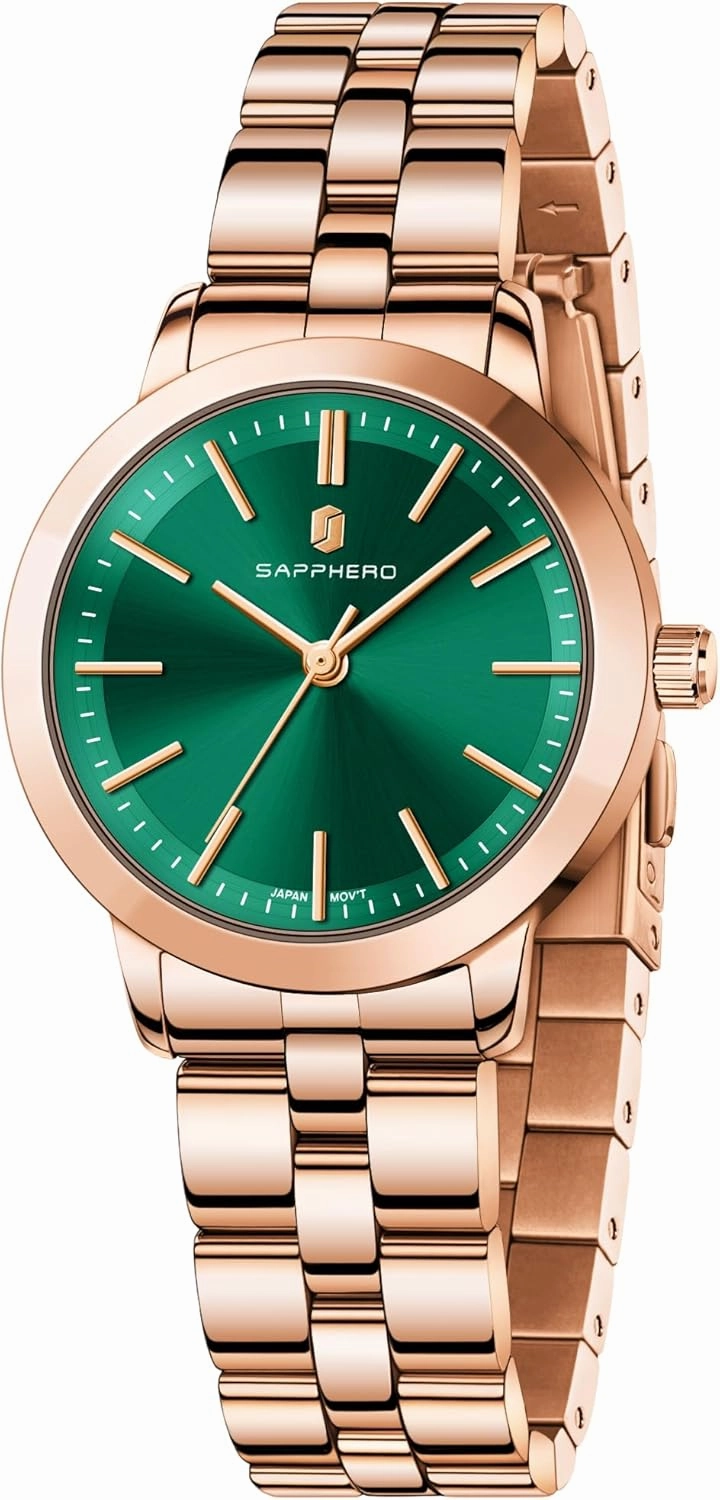 SAPPHERO Wrist Watch for Women Luxury Ladies Watches Women's Bracelet Watch Small Stainless Steel Analog 5ATM Waterproof Watches for Women