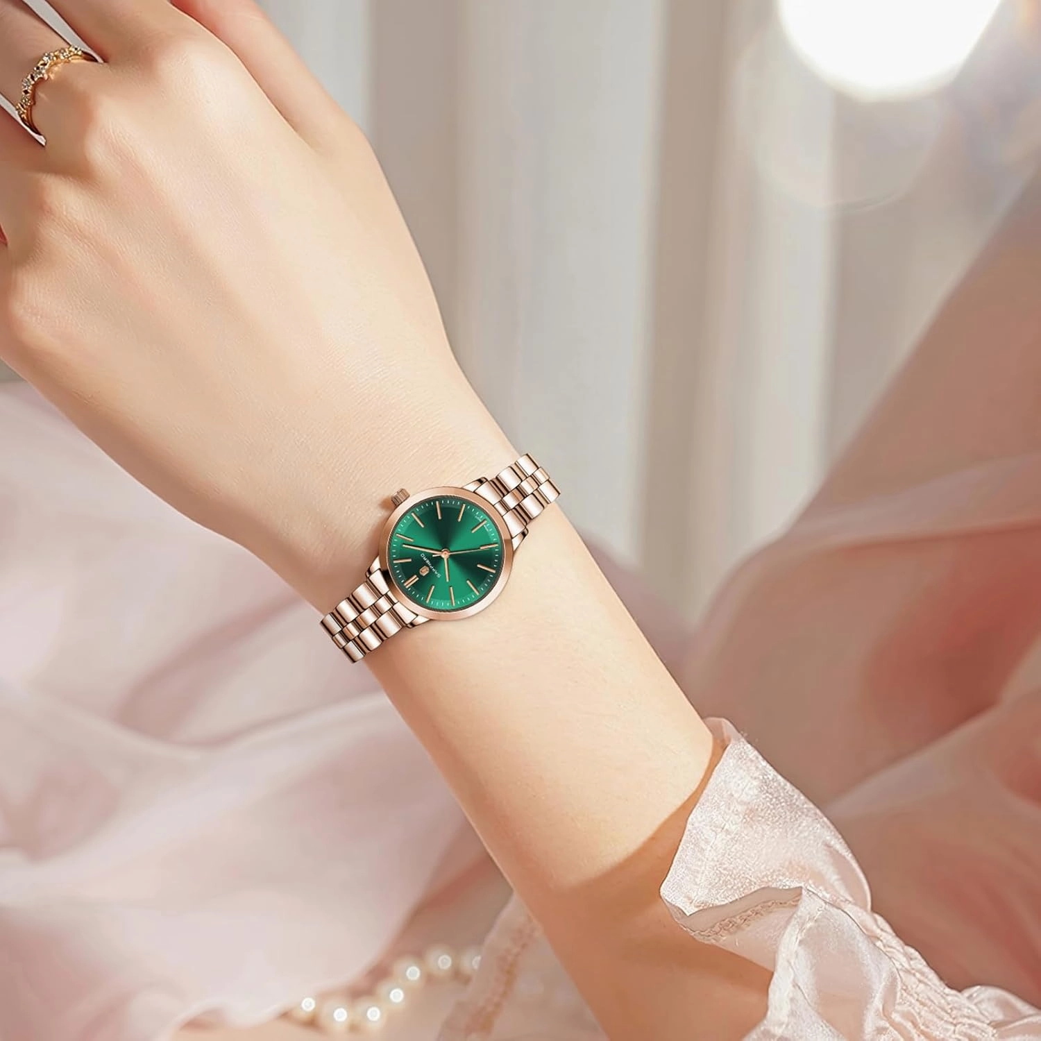 SAPPHERO Wrist Watch for Women Luxury Ladies Watches Women's Bracelet Watch Small Stainless Steel Analog 5ATM Waterproof Watches for Women