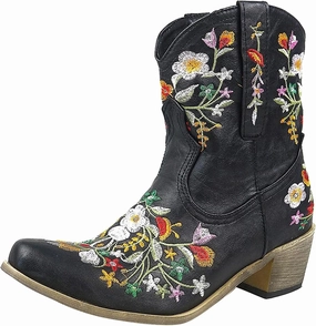 SBGMoSJ Cowboy Boots Women Size 9 with Sunflowers Western Booties Women Ankle Boots Wide Knee Boots for Women Wide Calf with Heel Womens Black Cowgirl Boots Wide Calf Womens Suede Boots Mid Calf Wide