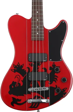 Schecter Simon Gallup Ultra Signature Bass Guitar - Red