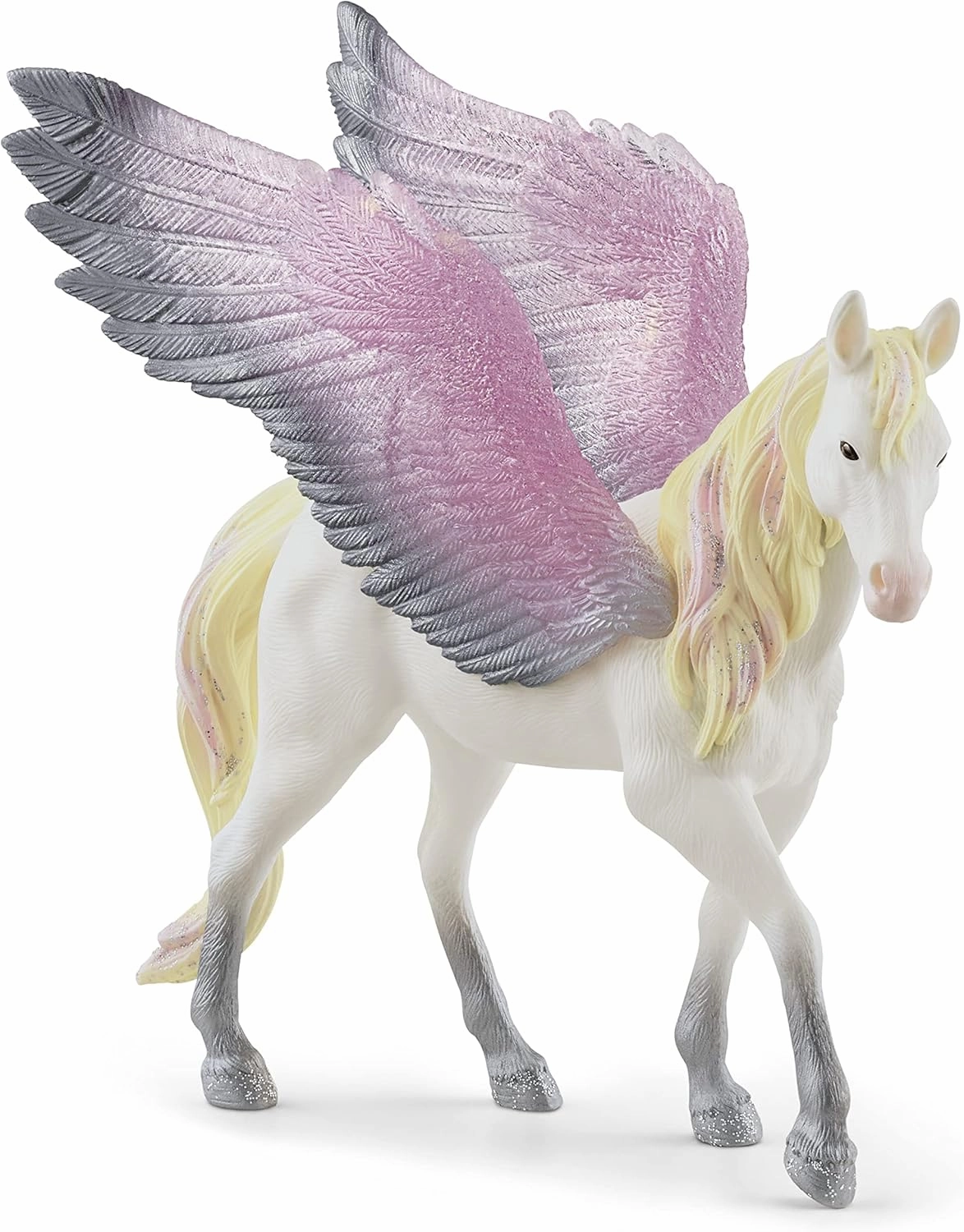 Schleich bayala, Unicorn Toys for Girls and Boys, Winged Horse Sunrise Pegasus Toy, Pink and Yellow, Ages 5 