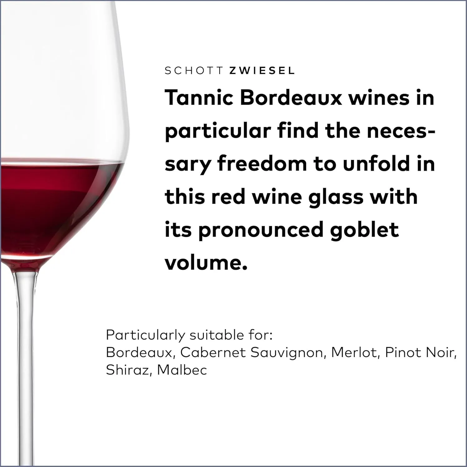 SCHOTT ZWIESEL Fortissimo Bordeaux Red Wine Glass (Set of 6), Bordeaux Glasses for Red Wine, Dishwasher-Safe Tritan Crystal Glasses, Made in Germany (22 Ounce)