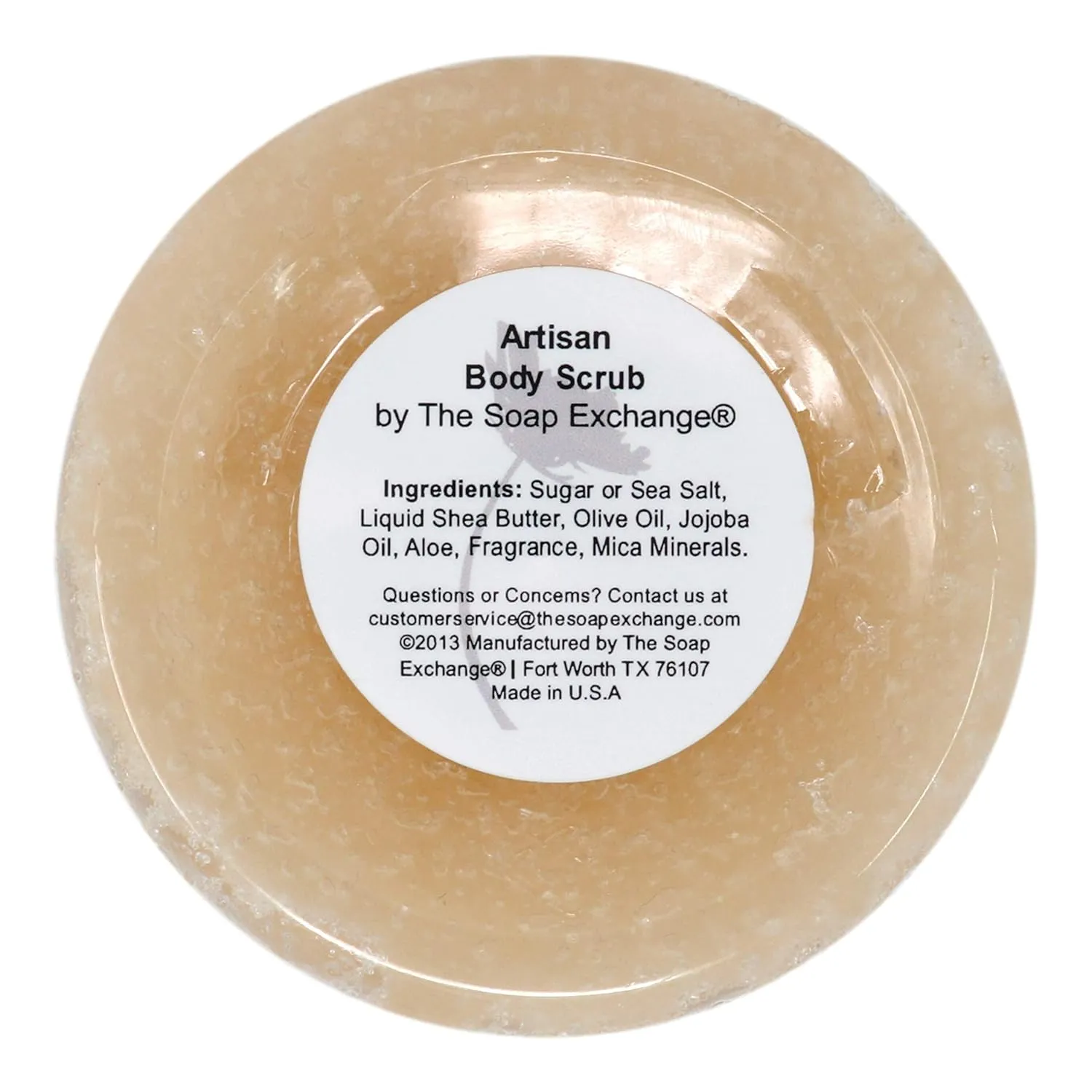 Sea Salt Body Scrub - Pink Grapefruit Scent - Hand Crafted 16 fl oz / 480 ml Natural Artisan Skin Care, Shea Butter, Exfoliate, Moisturize, & Protect. Made in the USA.