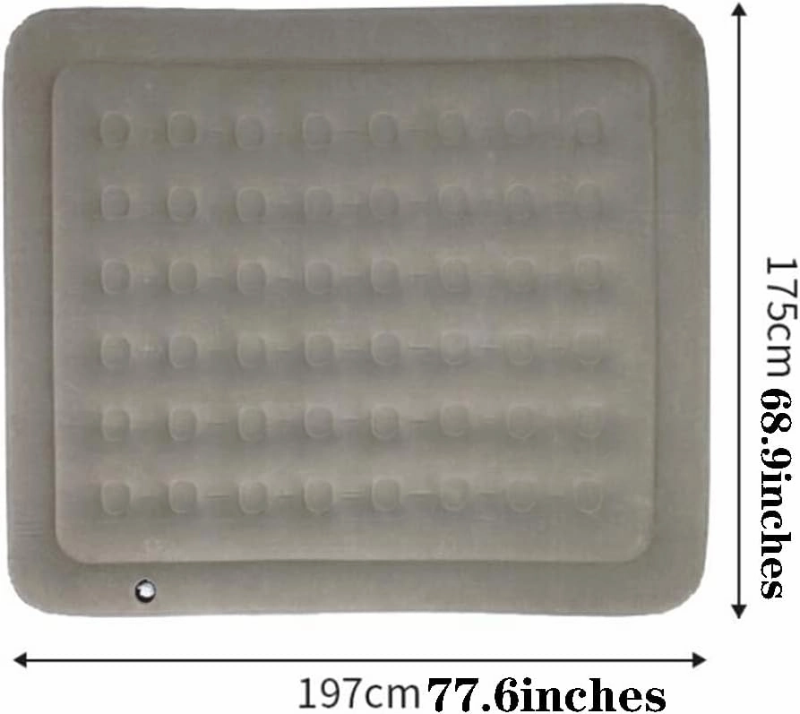 Self-Inflating Pads Camping Air Bed Double Thickening Air Cushion Camping Mattress With Pillow, Suitable For Car Travel Backpack Hiking Tent Travel (Gray) ( Color : Gray , Size : 197*175*20cm )