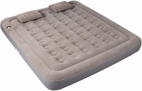 Self-Inflating Pads Camping Air Bed Double Thickening Air Cushion Camping Mattress With Pillow, Suitable For Car Travel Backpack Hiking Tent Travel (Gray) ( Color : Gray , Size : 197*175*20cm )