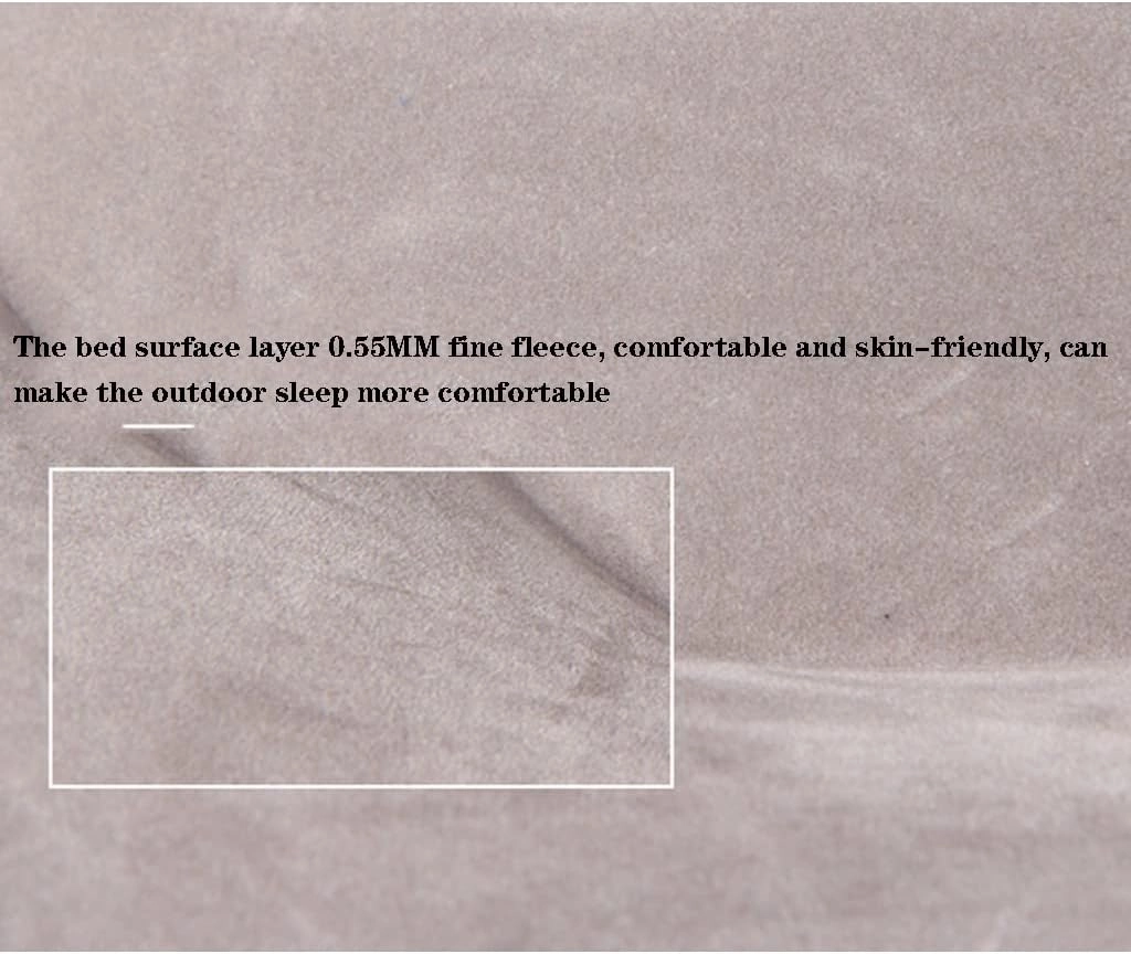 Self-Inflating Pads Camping Air Bed Double Thickening Air Cushion Camping Mattress With Pillow, Suitable For Car Travel Backpack Hiking Tent Travel (Gray) ( Color : Gray , Size : 197*175*20cm )