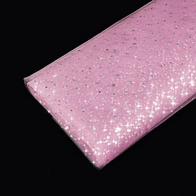 SHAYUAN 54" by 10 Yards Glitter Tulle Fabric Rolls for Wedding Birthday Party Baby Shower Decoration Tutu Tulle Bolt Ribbons DIY Sewing Crafts - Light Pink