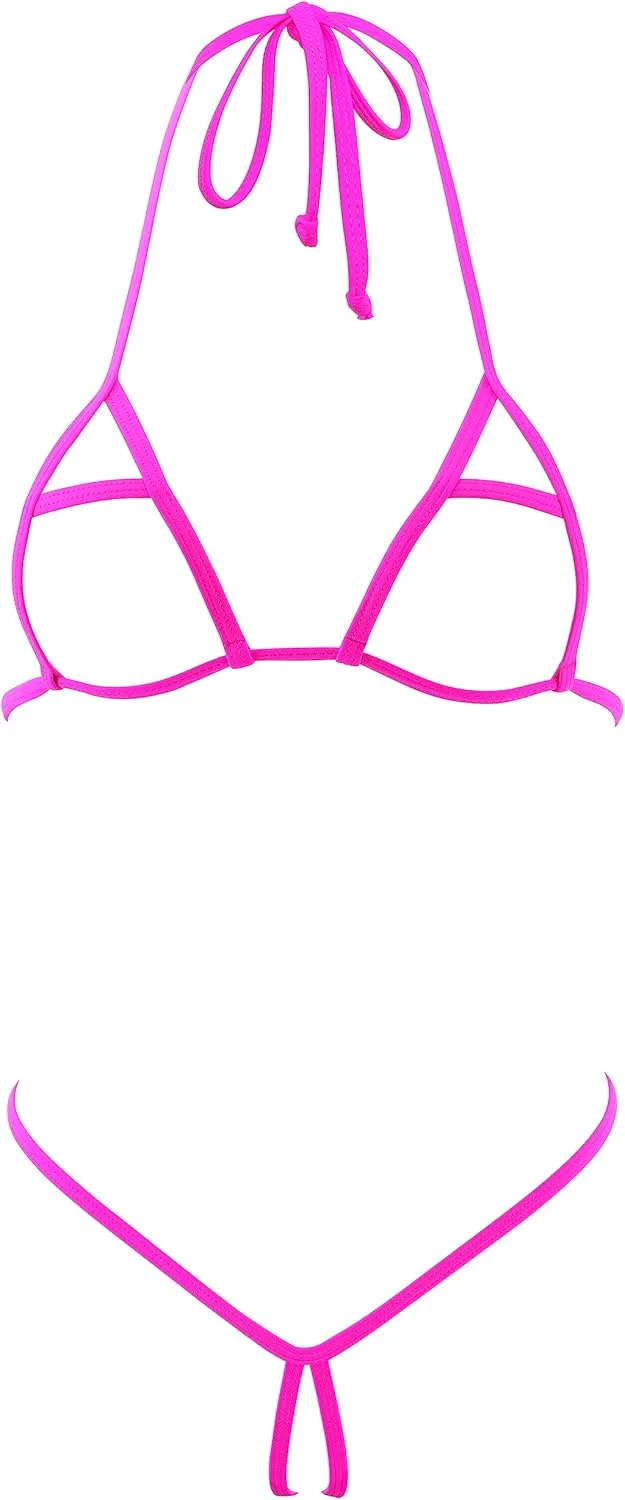 SHERRYLO Micro Bikini Extreme Slutty G String Bikinis Crotchless Exotic Women Lingerie No Coverage Nude Sexy Dancer Outfits