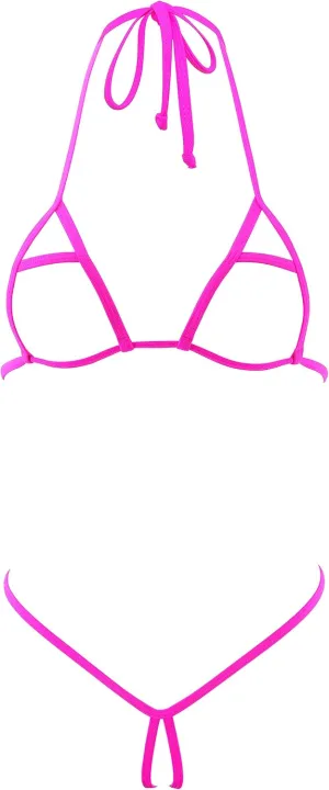 SHERRYLO Micro Bikini Extreme Slutty G String Bikinis Crotchless Exotic Women Lingerie No Coverage Nude Sexy Dancer Outfits