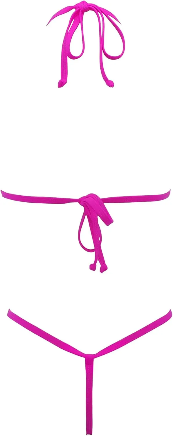 SHERRYLO Micro Bikini Extreme Slutty G String Bikinis Crotchless Exotic Women Lingerie No Coverage Nude Sexy Dancer Outfits