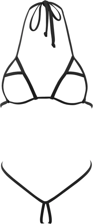 SHERRYLO Micro Bikini Extreme Slutty G String Bikinis Crotchless Exotic Women Lingerie No Coverage Nude Sexy Dancer Outfits