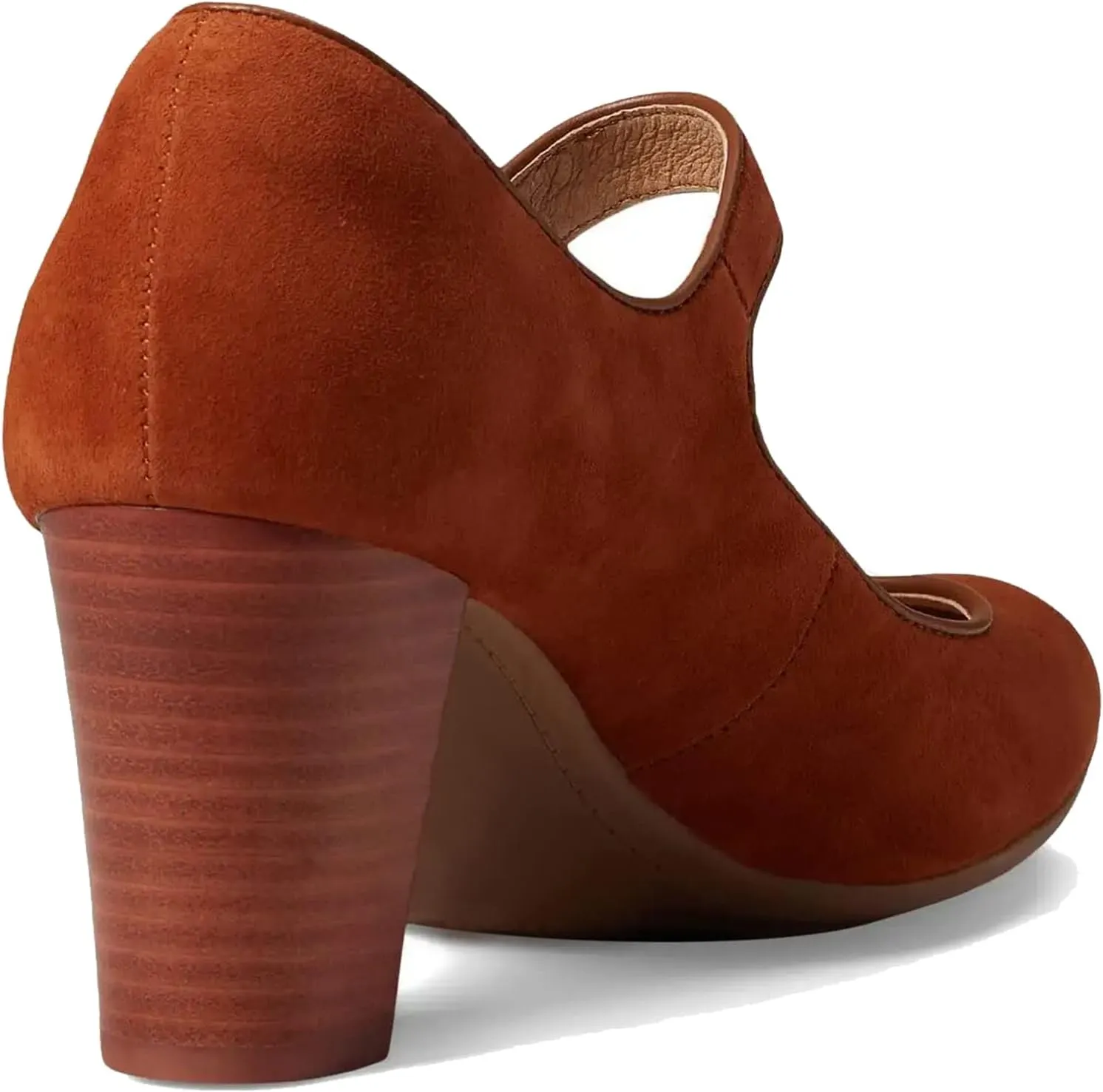 SHODENSE Women Chunky High Heel Mary Jane Suede Pumps Shoes Round Closed Toe Ankle Strap Dress Sandals 3" Block Heel Mary Jane Lolita Pumps Two-Toned Buckle Office Work Wedding Retro 4-11 M US