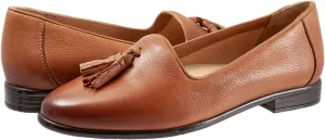 SHODENSE Women Tassel Loafer Flats Pointed Closed Toe Slip On Penny Loafers Burnished Two-Toned Matte Leather Flat Loafers Fringe Flat Heel Oxford Loafers Ladies Office Work Casual Vintage 4-11 M US