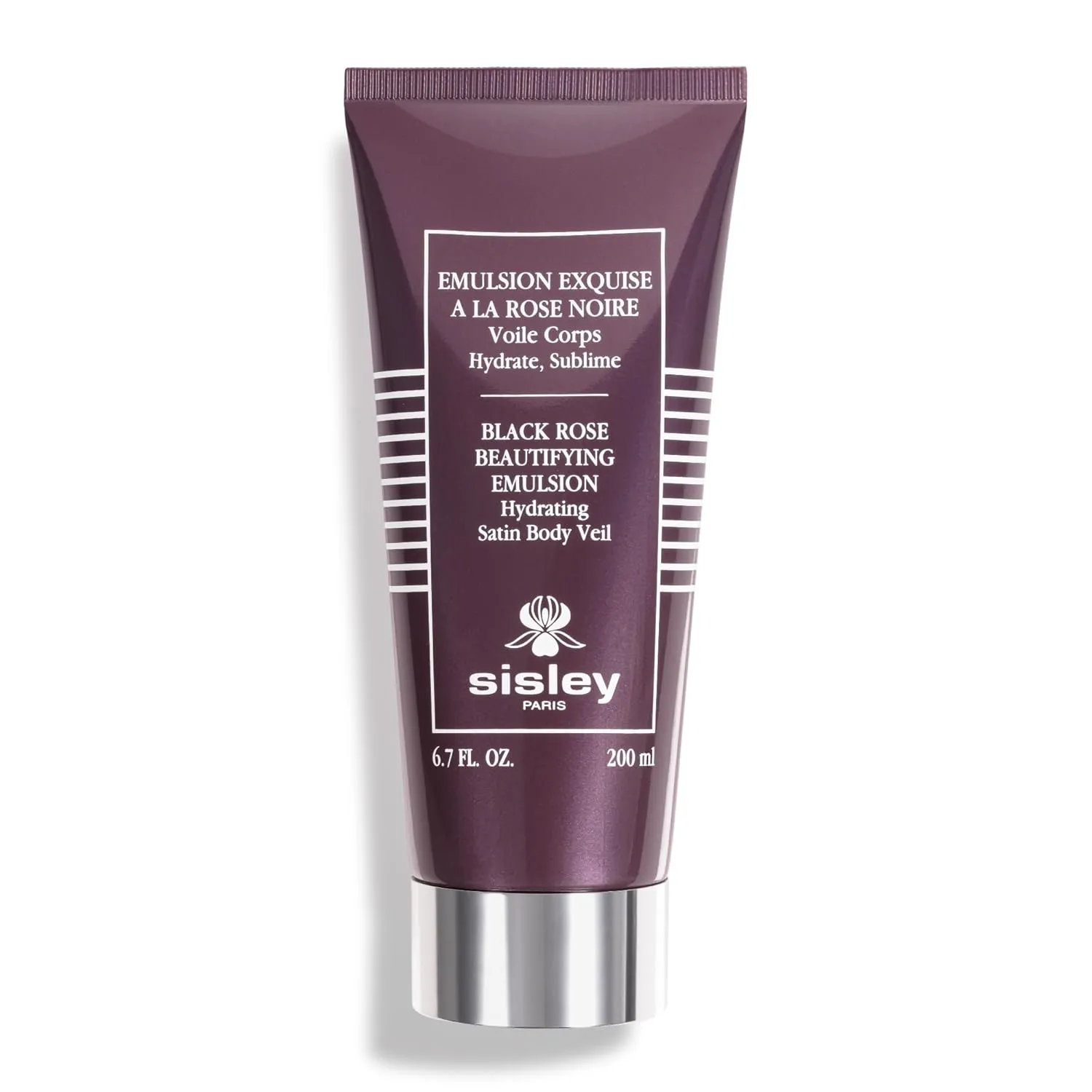 Sisley Paris Black Rose Beautifying Emulsion - 200 mL - Ultra-Hydrating & Beautifying Body Care Moisturizer - All Skin Types - Non Greasy