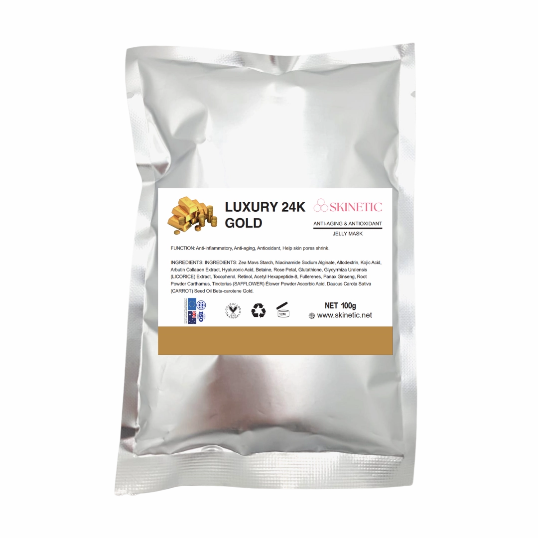 Skinetic Hydro Jelly Mask Powder (100g) - Luxury 24k Gold