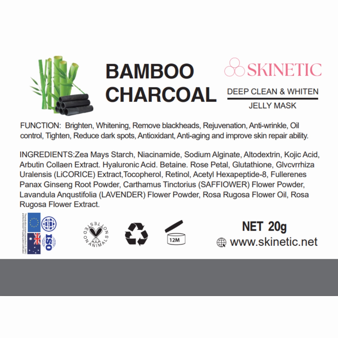 Skinetic Hydro Jelly Mask Powder (20g) - Bamboo Charcoal