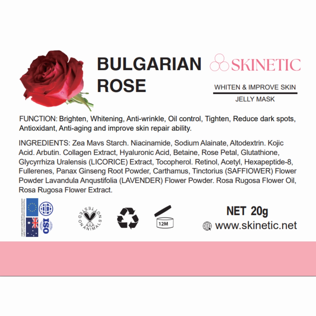 Skinetic Hydro Jelly Mask Powder (20g) - Bulgarian Rose