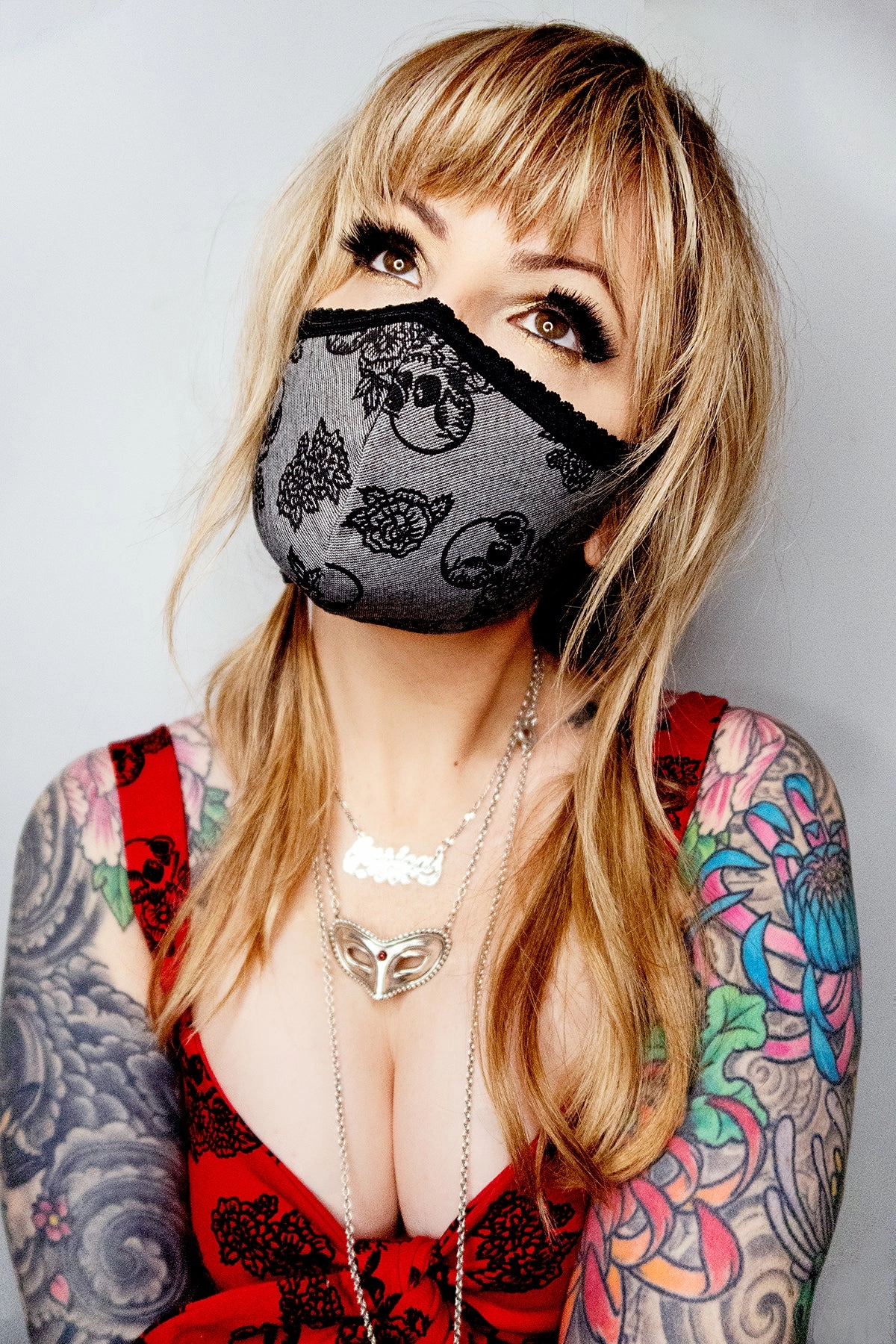 Skull Fabric Face Mask