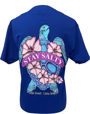 Southern Attitude Women's Short Sleeve Paisley Sea Turtle T-Shirt