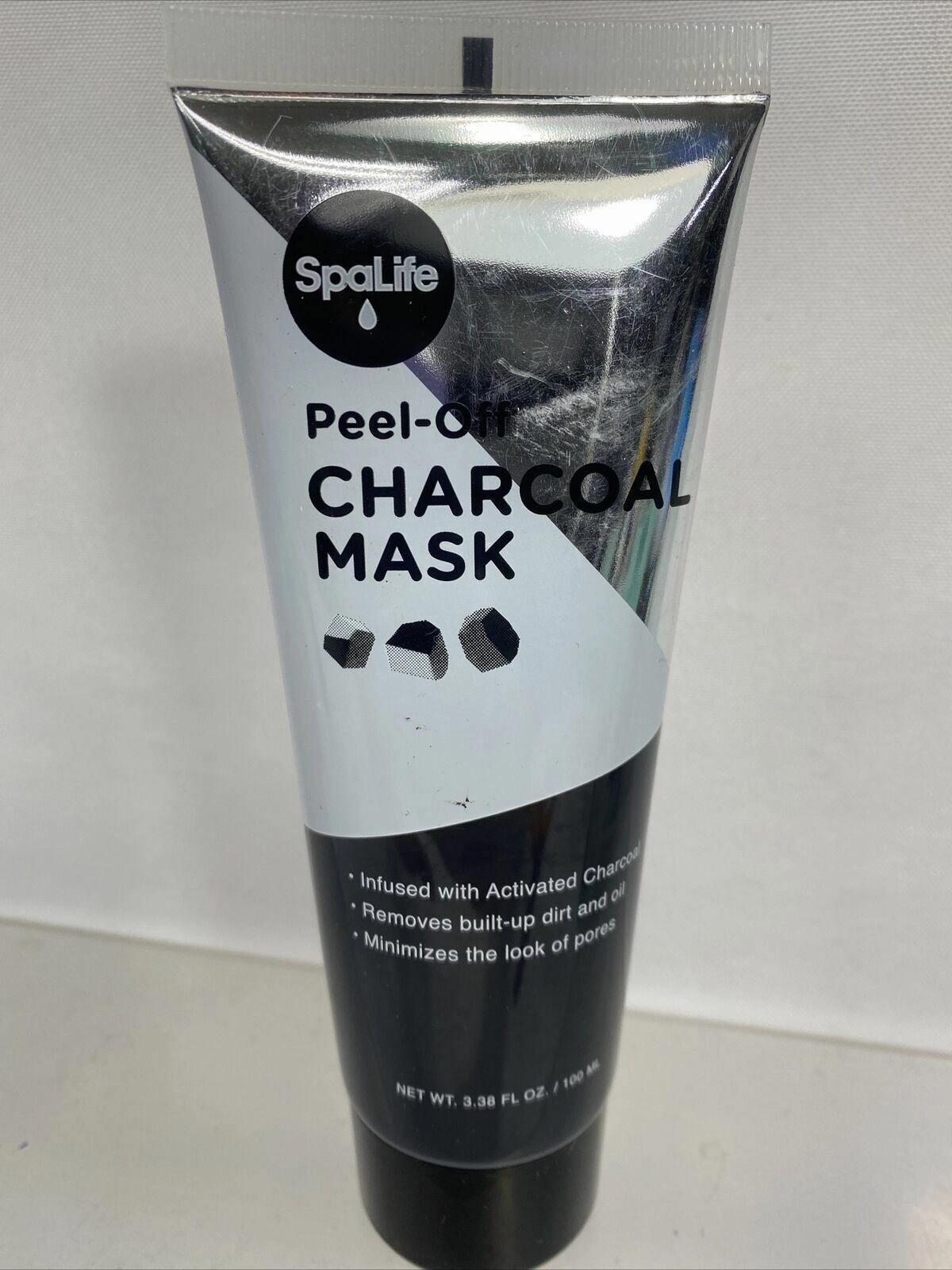 SpaLife Peel Off Charcoal Face Mask Minimize Pores Cleanse 3.8oz