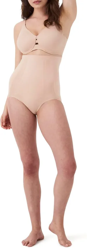SPANXsculpt OnCore High-Waisted Brief - Powerful Sculpting Body Shaper - Level 3 Compression - Comfortable Shapewear - Soft Nude - X-Small
