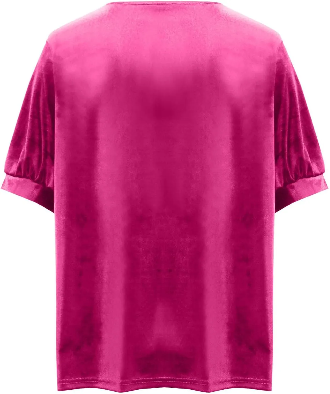 Sparkly Tops for Women Fashion Sequin Half Sleeve Shirts Casual Soft Crewneck Velvet Sparkly Shimmer Party Blouses