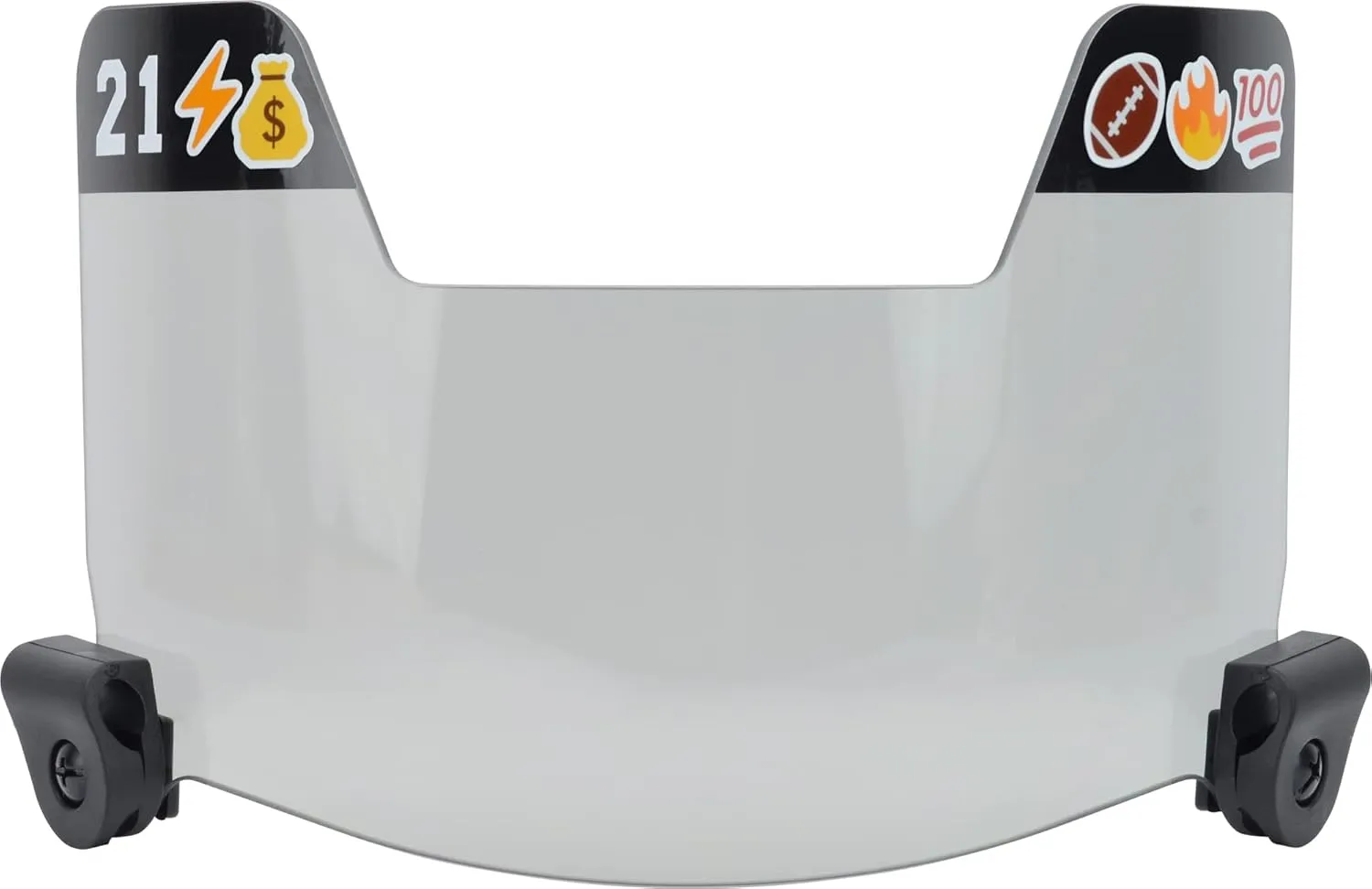 Sports Unlimited Universal Football Visor for Helmet, Football Helmet Visor, (Clear, Black and Mirror Options)